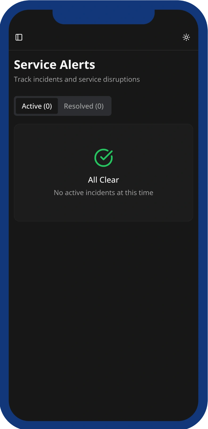 Support Tickets Screen
