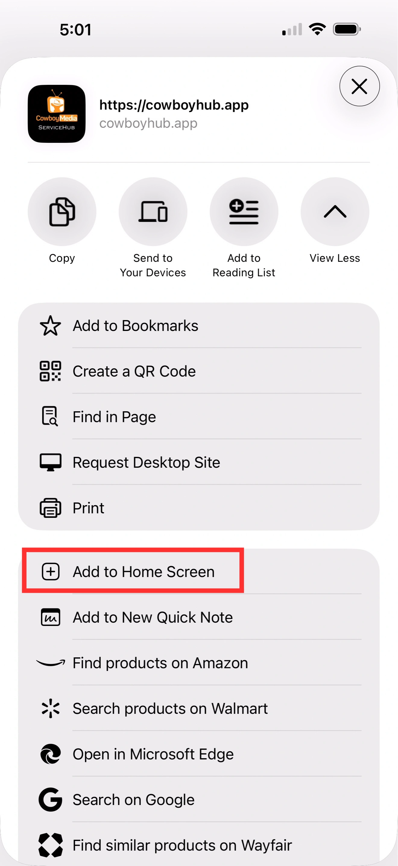 iPhone Chrome Install Step 2 – Tap the three-dot menu